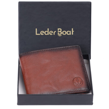 Men’s Leather Wallet (Smoke-Chestnut)
